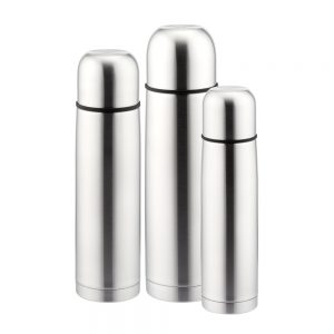 0.5L Stainless Steel Bullet Flask Plain Body