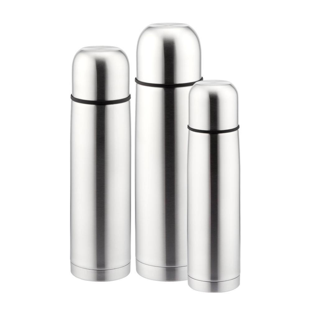 0.5L Stainless Steel Bullet Flask Plain Body