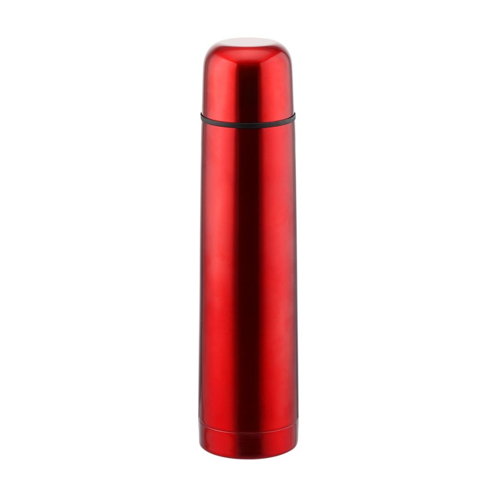 1.0L Stainless Steel Bullet Flask (Red)