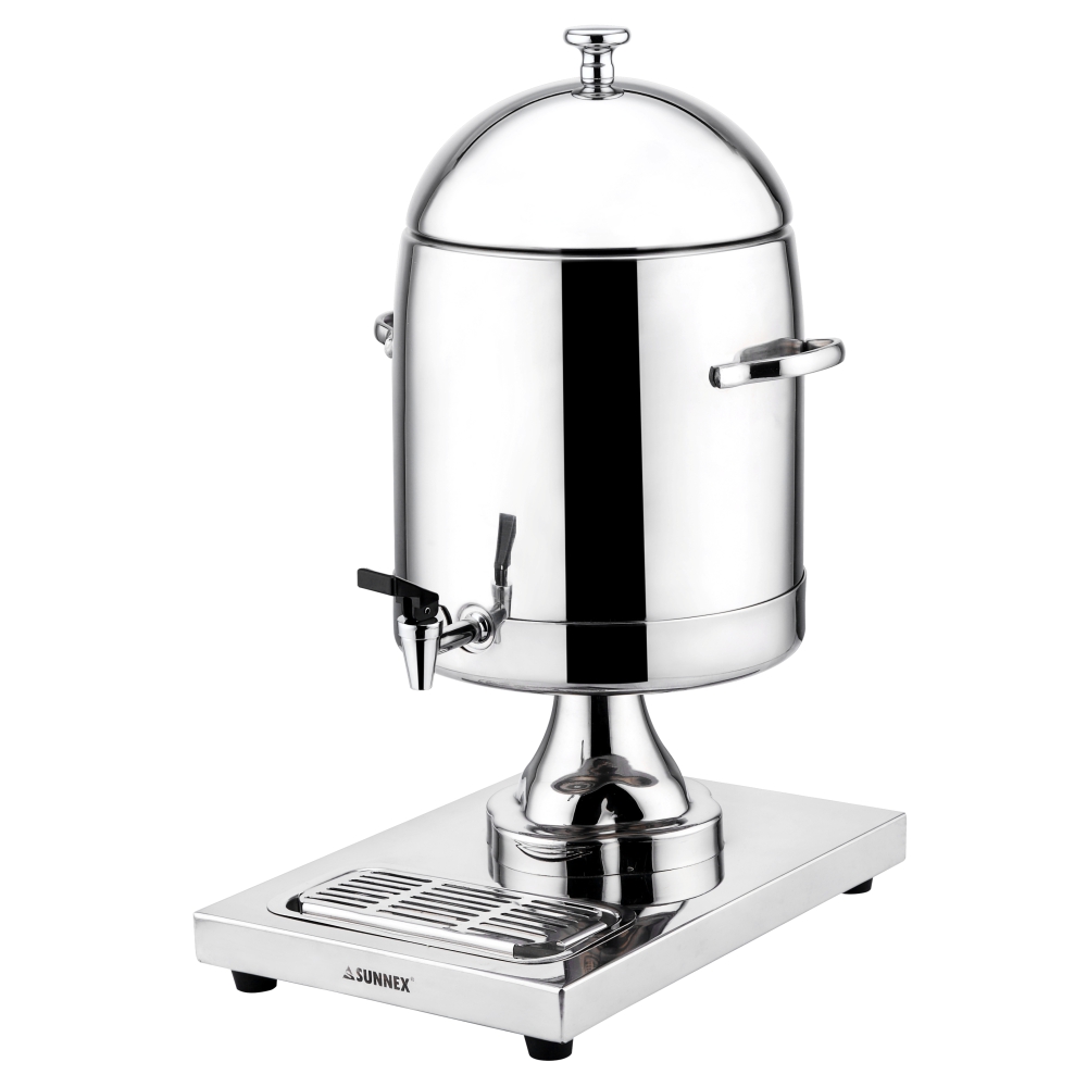 10.5L Stainless Steel Milk Urn with Ice Cylinder