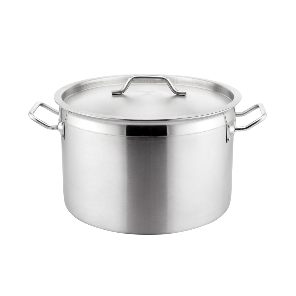 24L Stainless Steel Stock Pot, 360x240mm, thickness:1.0mm