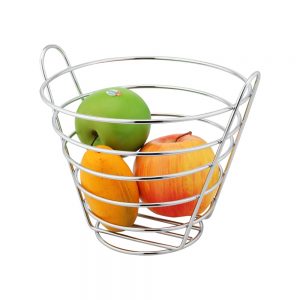 Chrome Plated Upright Fruit Basket