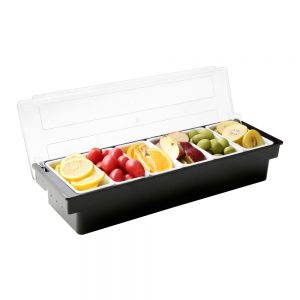 Condiment Dispenser with 6 Compartment Holder-MCH-6