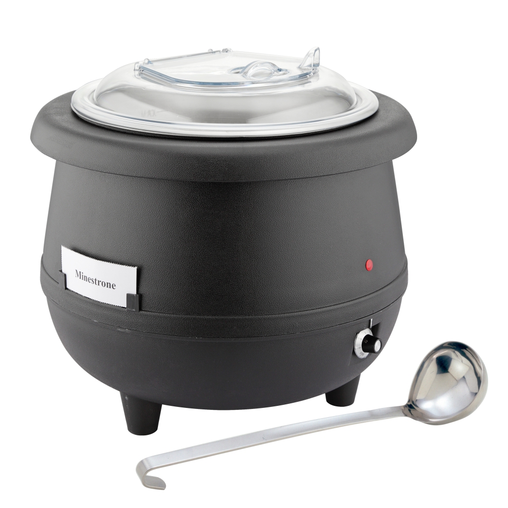 Electric Soup Warmer PC Cover & Aluminium Water Jacket With Ladle