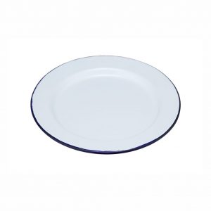 Enamel Coating Dinner Plate dia.20x1.5(h)cm