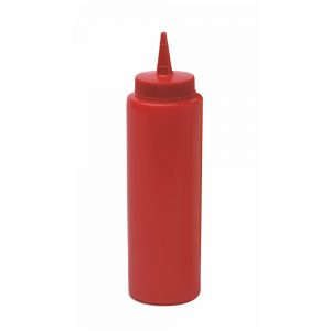 Polyethylene Sauce Bottle 8fl.oz (Red)