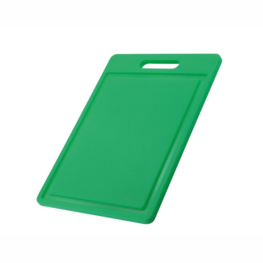 Polypropylene Chopping Board With Handle And Groove(6212C series), 35x25x1.2cm 14x10x0.5inch, Green-6212CN