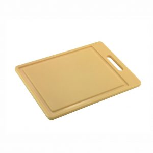 Polypropylene Chopping Board With Handle And Groove(6212C series), 35x25x1.2cm / 14x10x0.5inch, Yellow