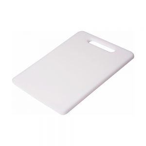 Polypropylene Chopping Board With Handle(6211C series), 25x15x0.9cm / 10x6x0.4inch, White