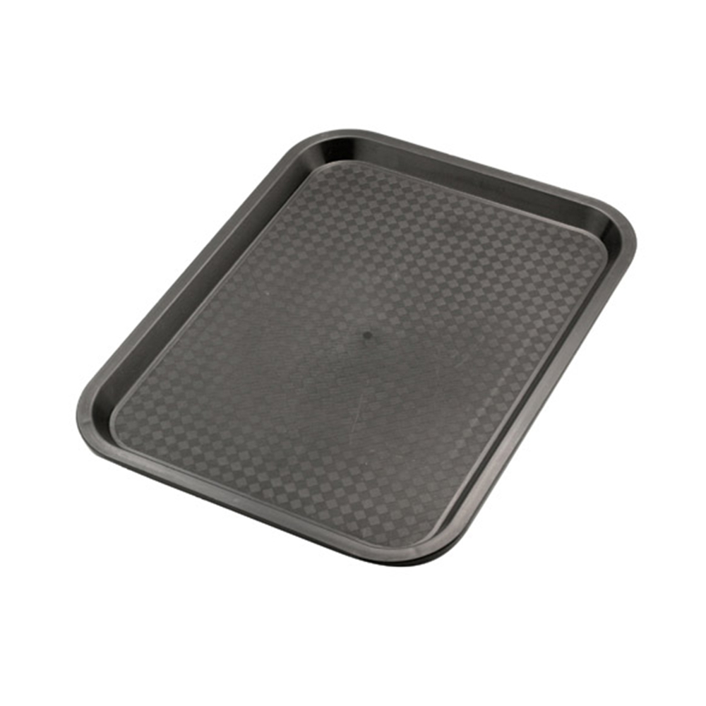 Polypropylene Fast Food Tray 350x270mm/13.5x10.5inch (Black)