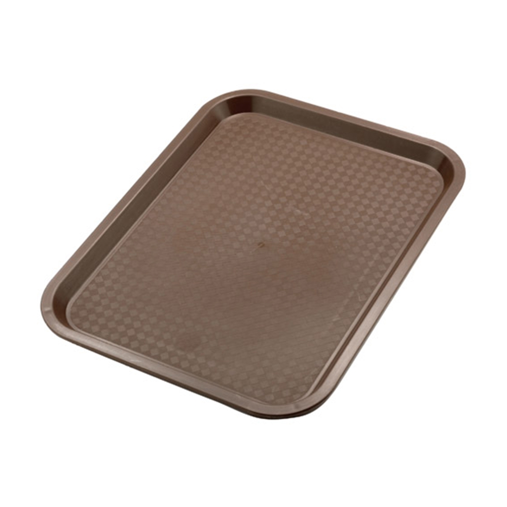 Polypropylene Fast Food Tray 350x270mm/13.5x10.5inch (Brown)