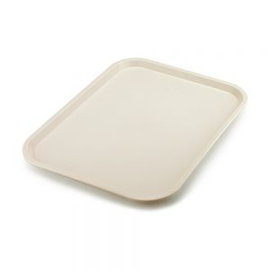Polypropylene Fast Food Tray 350x270mm/13.5x10.5inch (Ivory)
