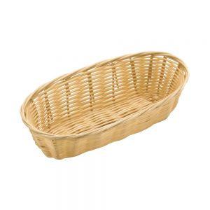 Polypropylene Rattan Basket 23x10x6cm Cracker Light Brown (C03 Range)
