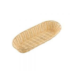 Polypropylene Rattan Basket 37.5x15.0x7.0cm Loaf Light Brown (C03 Range)