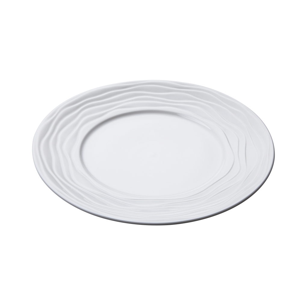 Porcelain Plate, 26.5cm/10.5inch (Well-Wave Series)
