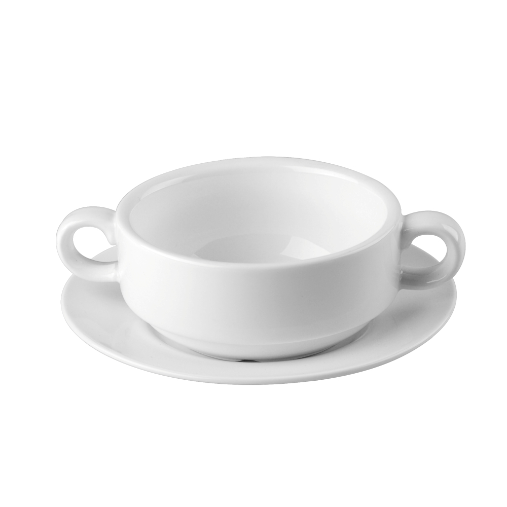 Porcelain Soup Cup with Handles 250ml 9fl.oz-C88045