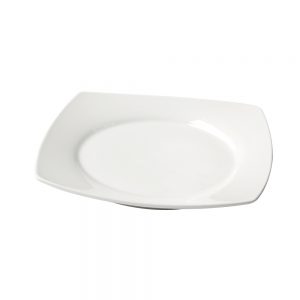 Porcelain Square Coupe Plate 21cm/8.5inch