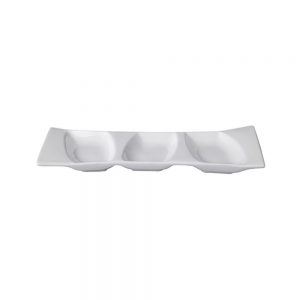 Porcelain Three-Compartment Sweet Serving Dish 20cm/8inch