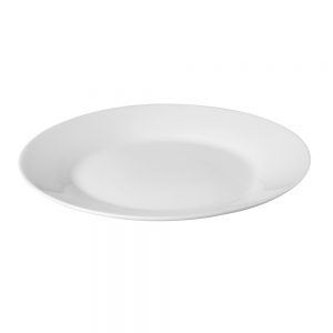 Porcelain Wide Rim Plate, 20cm/8inch (C66 RANGE)