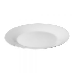 Porcelain Wide Rim Plate, 23cm/9inch (C66 RANGE)