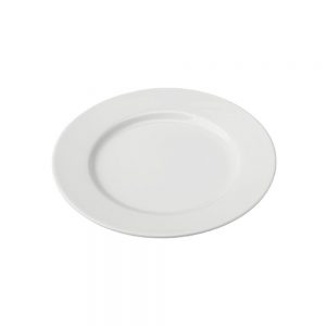Porcelain Wide Rim Plate 26.5cm/10.5inch