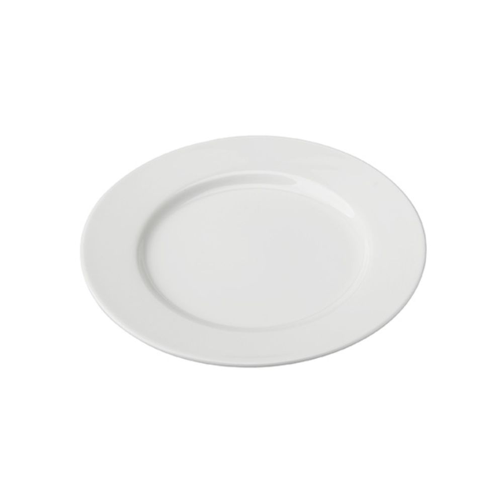 Porcelain Wide Rim Plate 26.5cm/10.5inch
