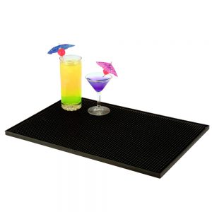 Rectangular Rubber Bar Mat (Black)