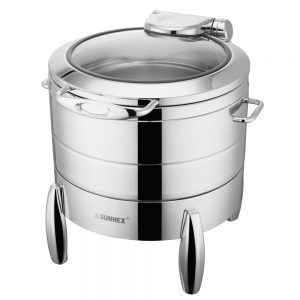 Round 10L Stainless Steel Soup Station with Stand (Sicily Series)