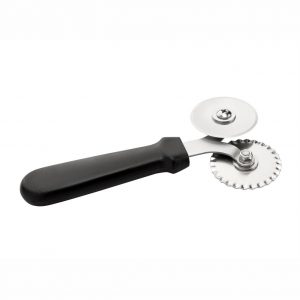 Stainless Steel Double Wheel Pizza Cutter 6cm with Black Plastic Handle (MPH series)