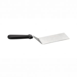 Stainless Steel Flexible Turner 15 x 8cm Blade with Black Plastic Handle (MPH series)