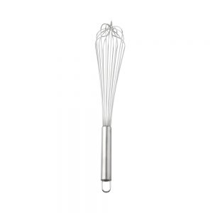 Stainless Steel French Whisk with Hooked Handle 8-Wire 45cm