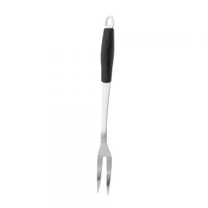 Stainless Steel Meat Fork with Black Silicone Handle