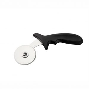 Stainless Steel Pizza Cutter 6cm Wheel with Black Plastic Handle (MPH series)