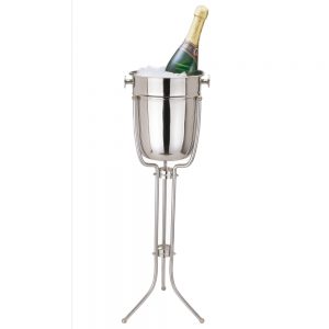 Stainless Steel Wine Bucket with Stainless Steel Stand, Dia.22.5 x 26(h) cm