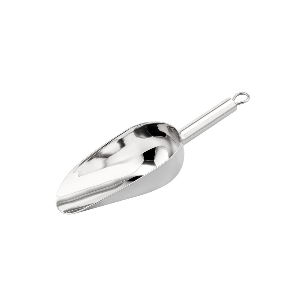Stanless Steel Loop Handle Ice Scoop, 240ml, Thickness: 1.5mm