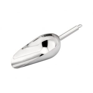 Stanless Steel Loop Handle Ice Scoop, 300ml, Thickness: 1.5mm