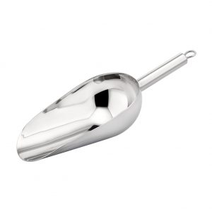 Stanless Steel Loop Handle Ice Scoop, 470ml, Thickness: 1.5mm