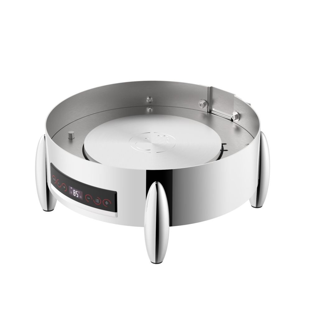 Round Electric Soup Station Base Frame with Olive Shaped Legs (Roma Burano Series)-W07-2802B