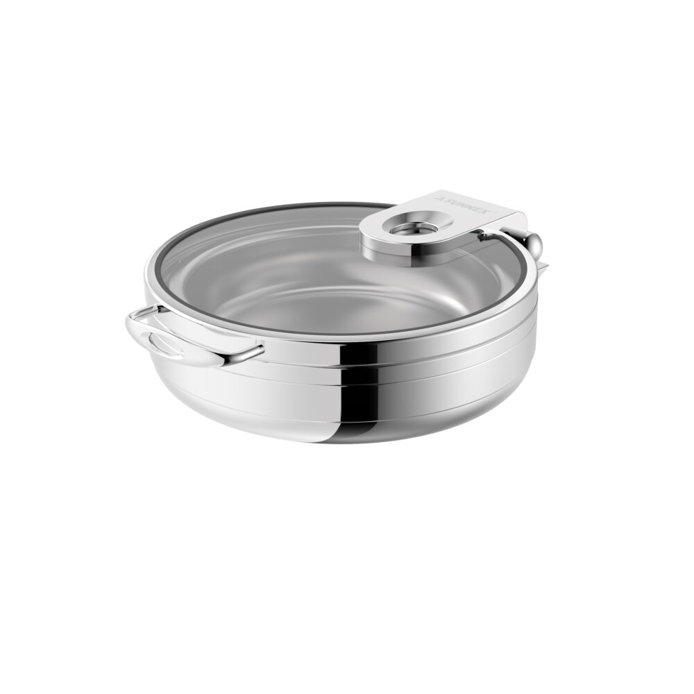 Round 6.8L Stainless Steel Induction Chafer (Burano Series)