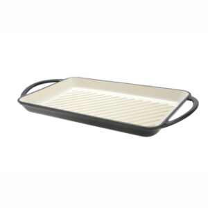 Cast Iron Skillet, 32x20.5cm (Black)-MCKF24K