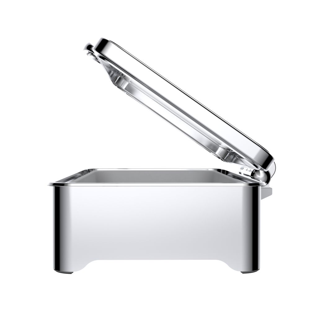Full Size 8.5L Waterless Dry Heat Chafer with Stainless Steel Cover-W21-1162M-Side