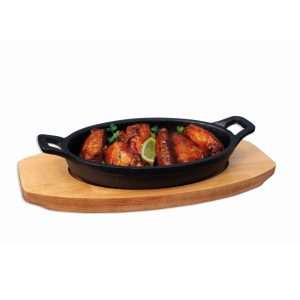 cast iron sizzle dish 17x12cm M7113