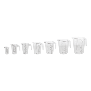 PC Measuring Jug, designed for precision and durability. Made from polycarbonate, this jug is lightweight, shatterproof, and built to endure frequent use in busy kitchens.